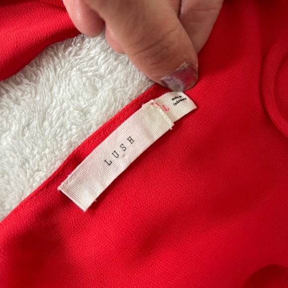 Women Red Strappy Tank Top - Picture 4 of 4